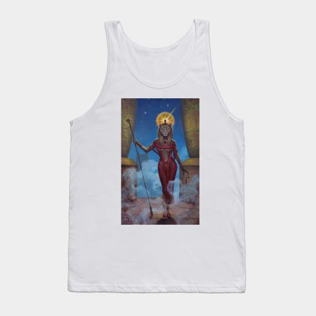 Egyptian Goddess Sekhmet Tank Top by Zeleznik